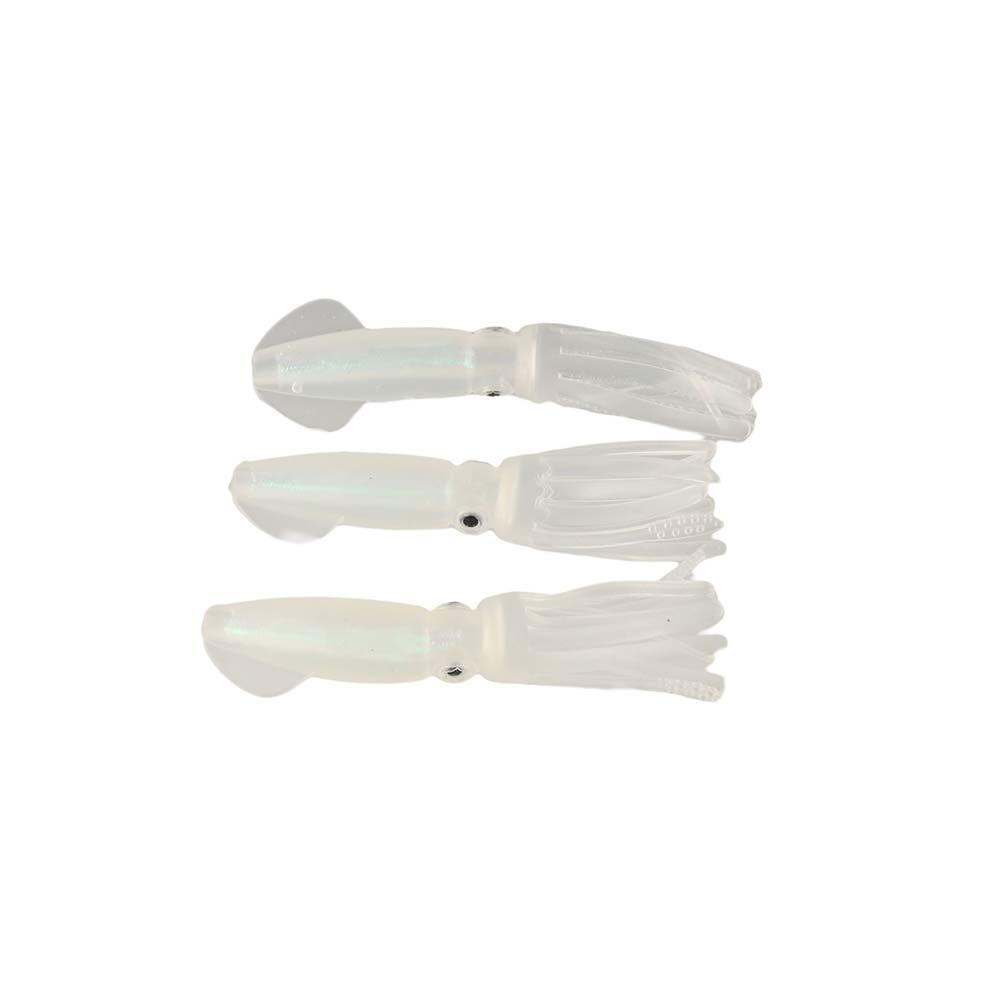 Glow In the Dark Luminous Squid Colorful Tube Artificial Bionic Octopus  Jig Bait