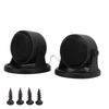 Pair Car Mini Tweeters Audio Speakers 101dB 5‑20KHz Silk Dome Black Universal with Screws