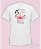 Personalised Birthday Any Name Age Unicorn Girls Girl Gift T- Shirt Kids