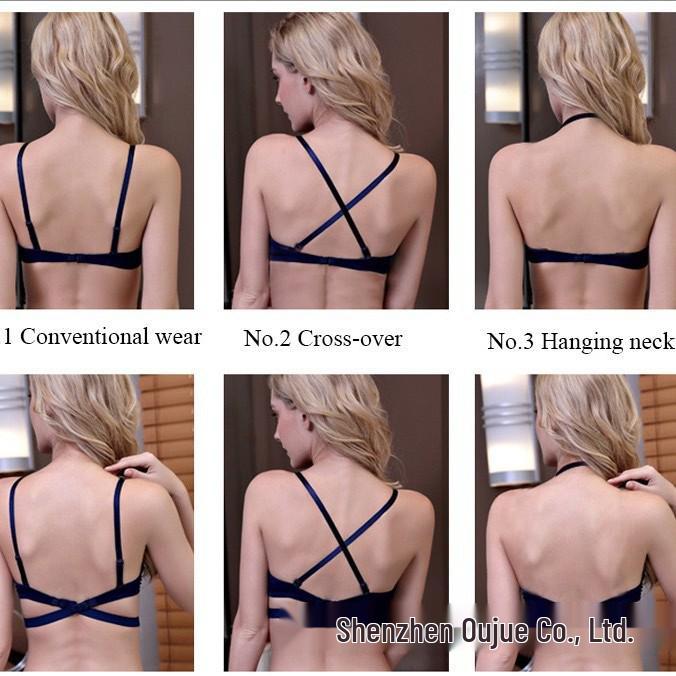 European and American Brand Smooth Evening Dress Undergarment: Women's Sexy Invisible Backless Wedding Comfort Bra