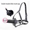 Dual-Head Gag Harness Sex Toy for SM Training and Flirting Punishment