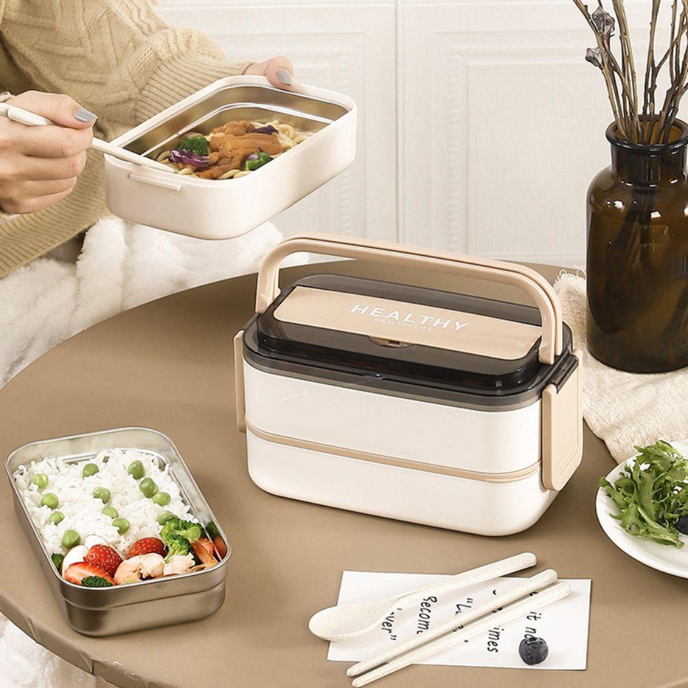 Leak-proof Food Container Single/Double Layer Food Storage Box Insulated Lunch Box  Worker