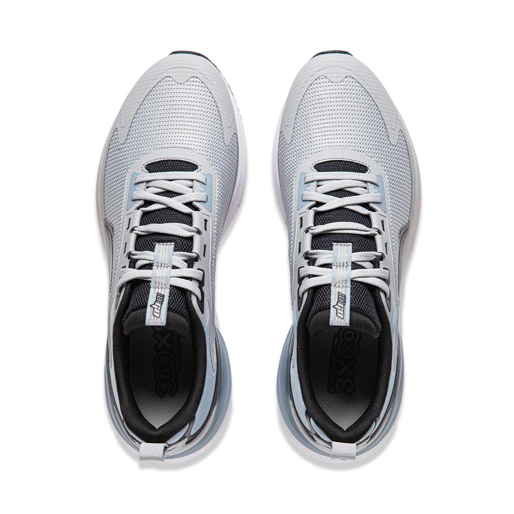Li Ning Easy Adapt V2 Soft Rebound Shock Absorption Durable Breathable Low Top Casual Running Shoes Men Sneaker Gray Blue ARSU001-5
