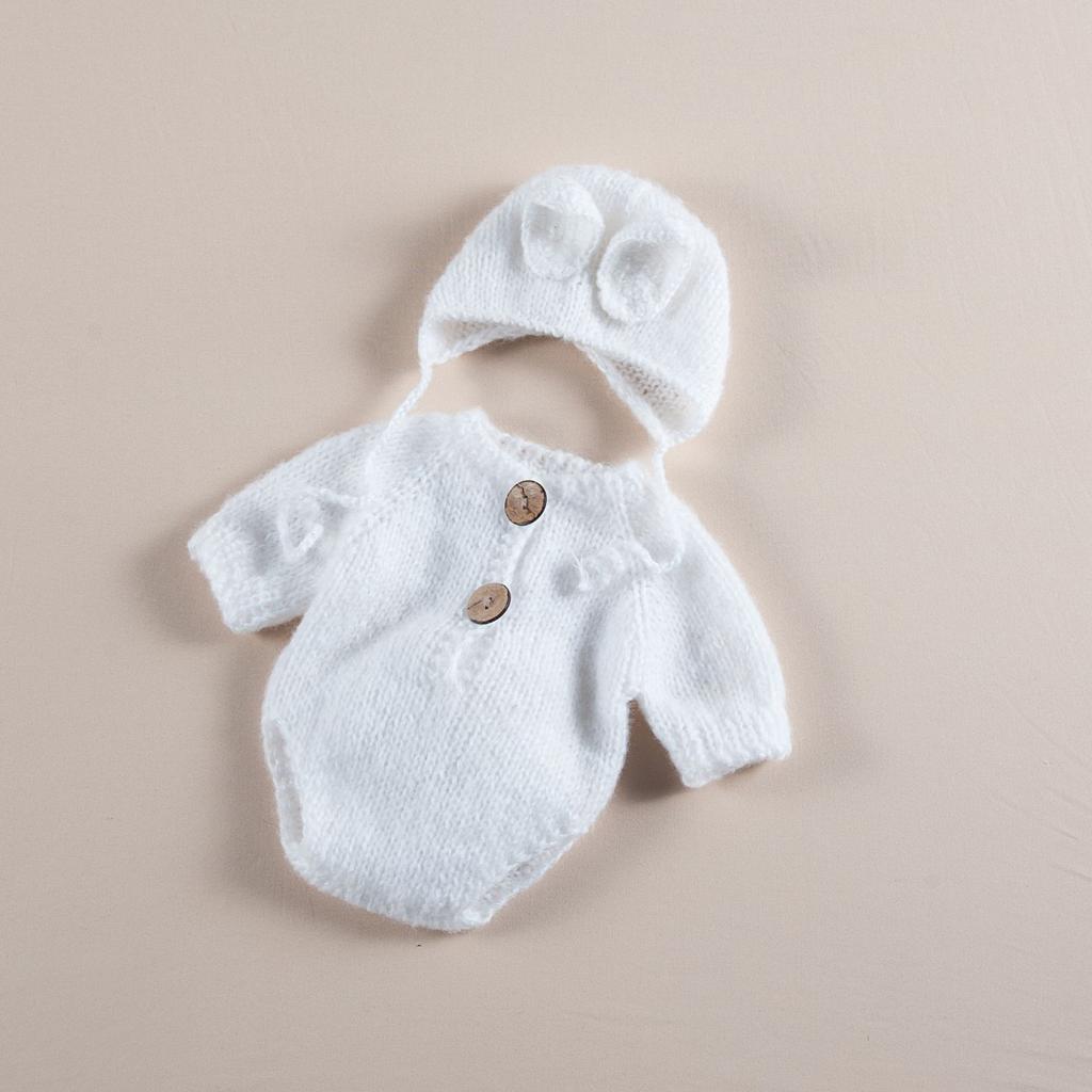 Children's Photography Little White Rabbit Clothing Baby Milk Cotton Yarn Baby Photography Little Rabbit Clothing Set