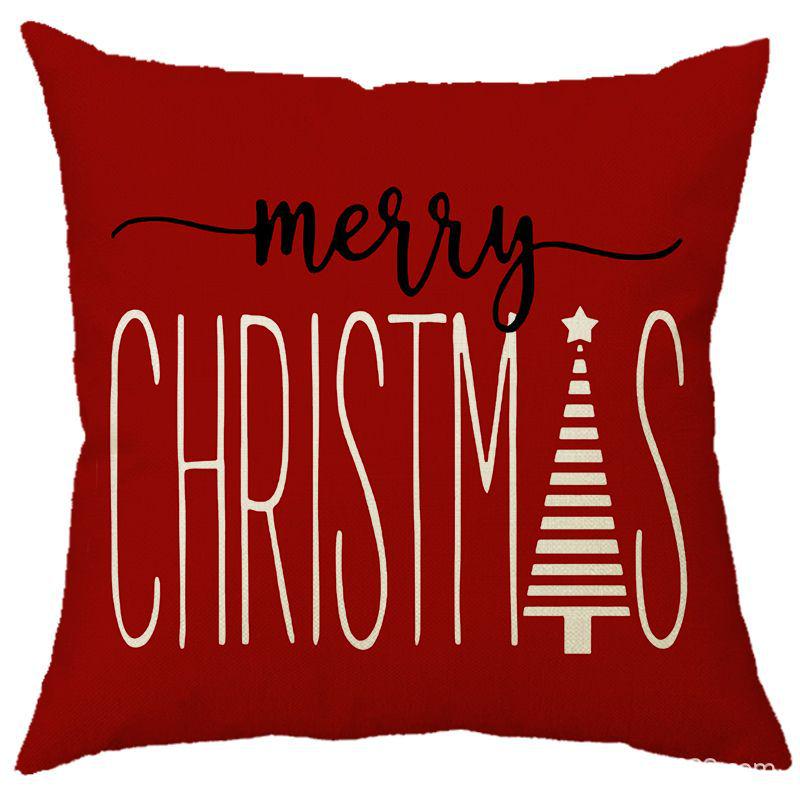

Наволочка з різдвяним лляним принтом для дому, дивана, автомобіля та офісу 45cm x 45cm