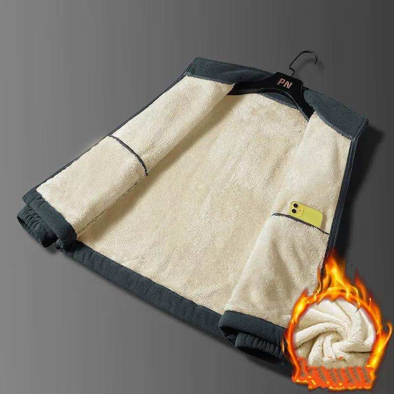 Outdoor Fleece Jacket Men Winter New Thicken Warm Jacket Coat Men Windbreak Outerwear Warm Jackets and Coats for Men Parka