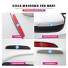 Valve Stems Caps 4PCS Car Mirror Sticker Door Side Anti Collision Strip Decals For Volkswagen VW Polo Jetta Sagitar Magotan Pass Zh7