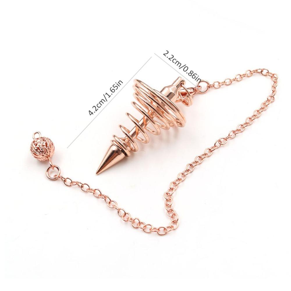 Copper Plated Chakra Pendulum Ornament 1.65x0.86 in Meditation Pendulum Personal Use