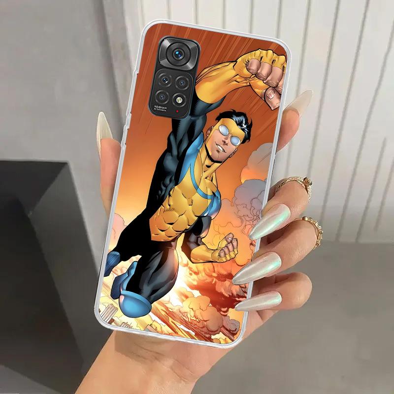 Coole I-Invincible Handyhülle für Xiaomi Redmi Note 14 13 12S 12 11S 11 Pro Plus 11T 11E 10S 9 9S Weiche Druck-Schale Funda
