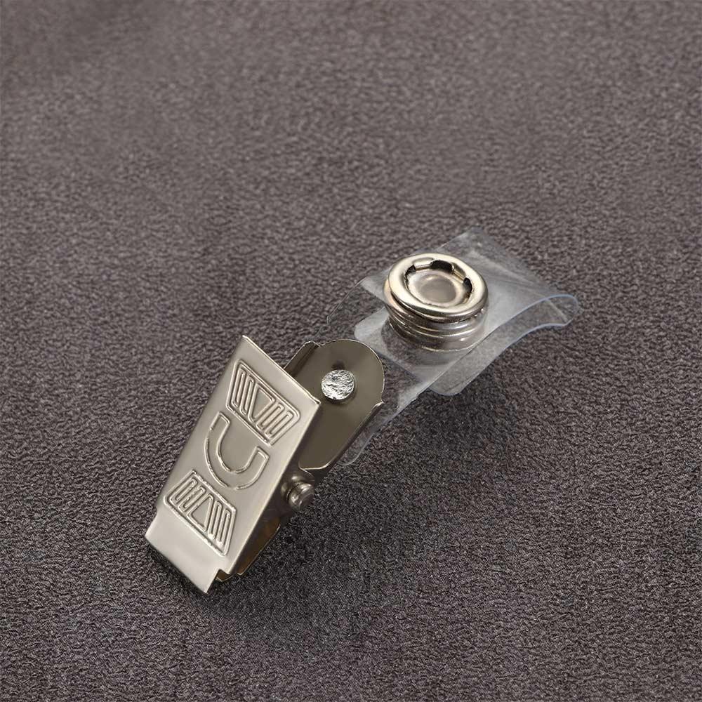 10 Stück Anti-Verlust für Ausweis-Kartenhalter, Schreibwaren-Rollenclip, Lanyard-Clips, Schlüssel-Namensschild-Lanyard-Clips