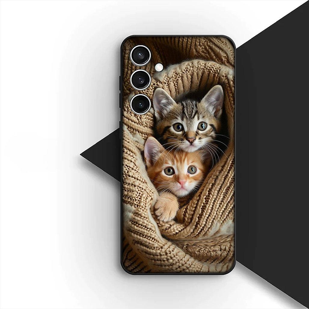 

Kitten Cat Meow Silicone Cover for Samsung Galaxy S10 Lite S8 S9 Plus A33 A34 A31 70 A71 A72 Note 20 9 8 Coque Phone Case Galaxy S9