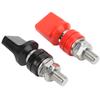 4mm Brass Binding Post M10 Thread High Current Power Junction Terminal with Socket Flat Cap