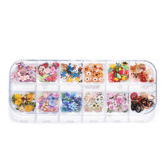 

1 коробка, 12 цветов, рождественский маникюр, 3D блестящая фольга с бабочкой, наклейка для ногтей 3