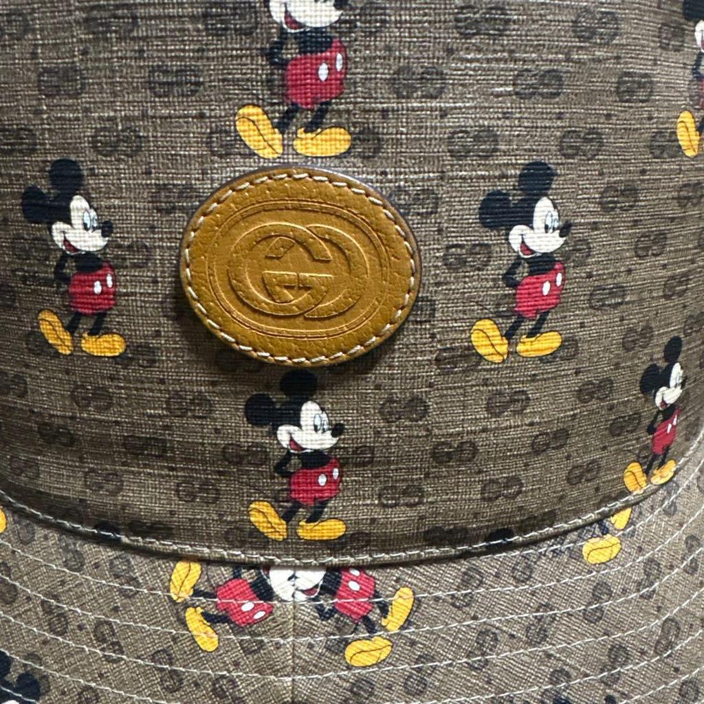 Used GUCCI Disney Mickey Bucket Hat L