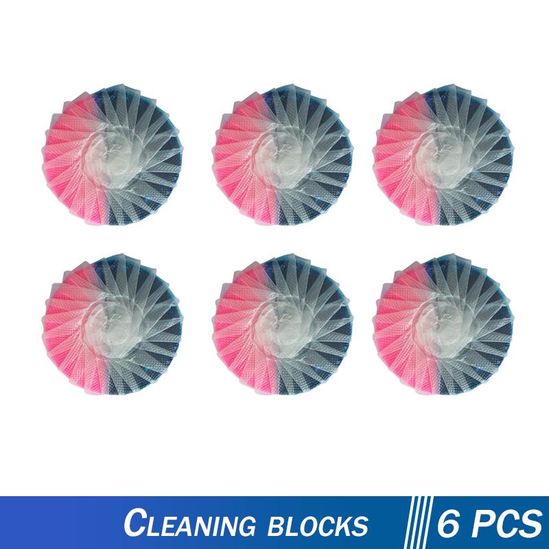 

Очиститель для унитаза Сливной бачок Аромат розы Таблетки Освежитель Дезодорант Пятновыводитель Средство для чистки ванной комнаты Продукт 6PC Cleaner Tablets