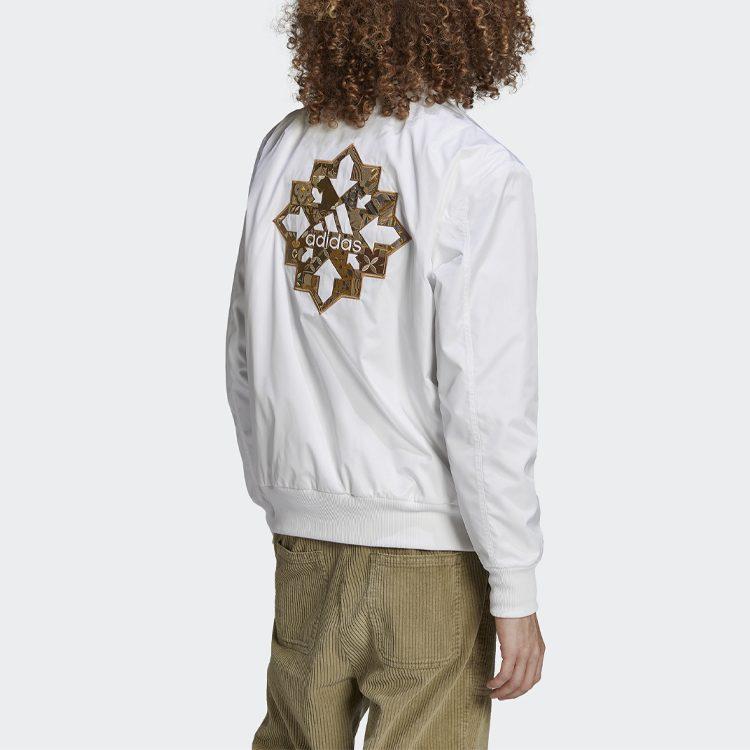 adidas Real Madrid C.F Jackets Men's White Baseball Collar Moderate Other HA2530