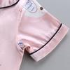 Toddler Kids Short Sleeve Pajama Set Button Down Top and Shorts Soft Lightweight Sleepwear for Boys and Girls Ages 6M To 4T