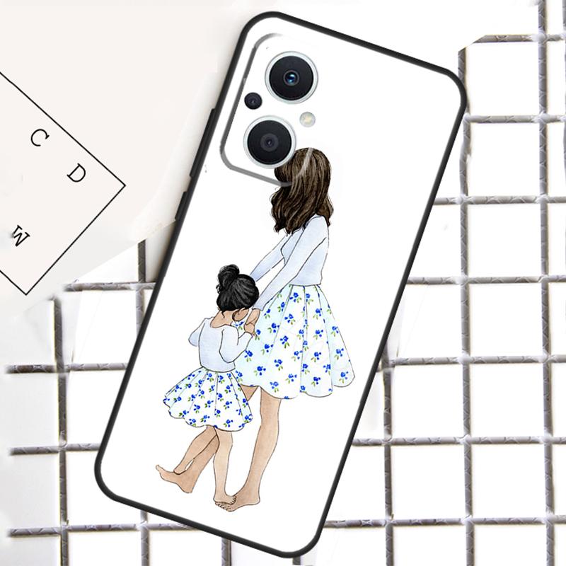 Mom and Daughter For OPPO Reno 13F 12F 14F 11F 10 11 12 13 14 Pro 8T 7 8 Lite OPPO Find X9 X8 X6 X5 Pro Case