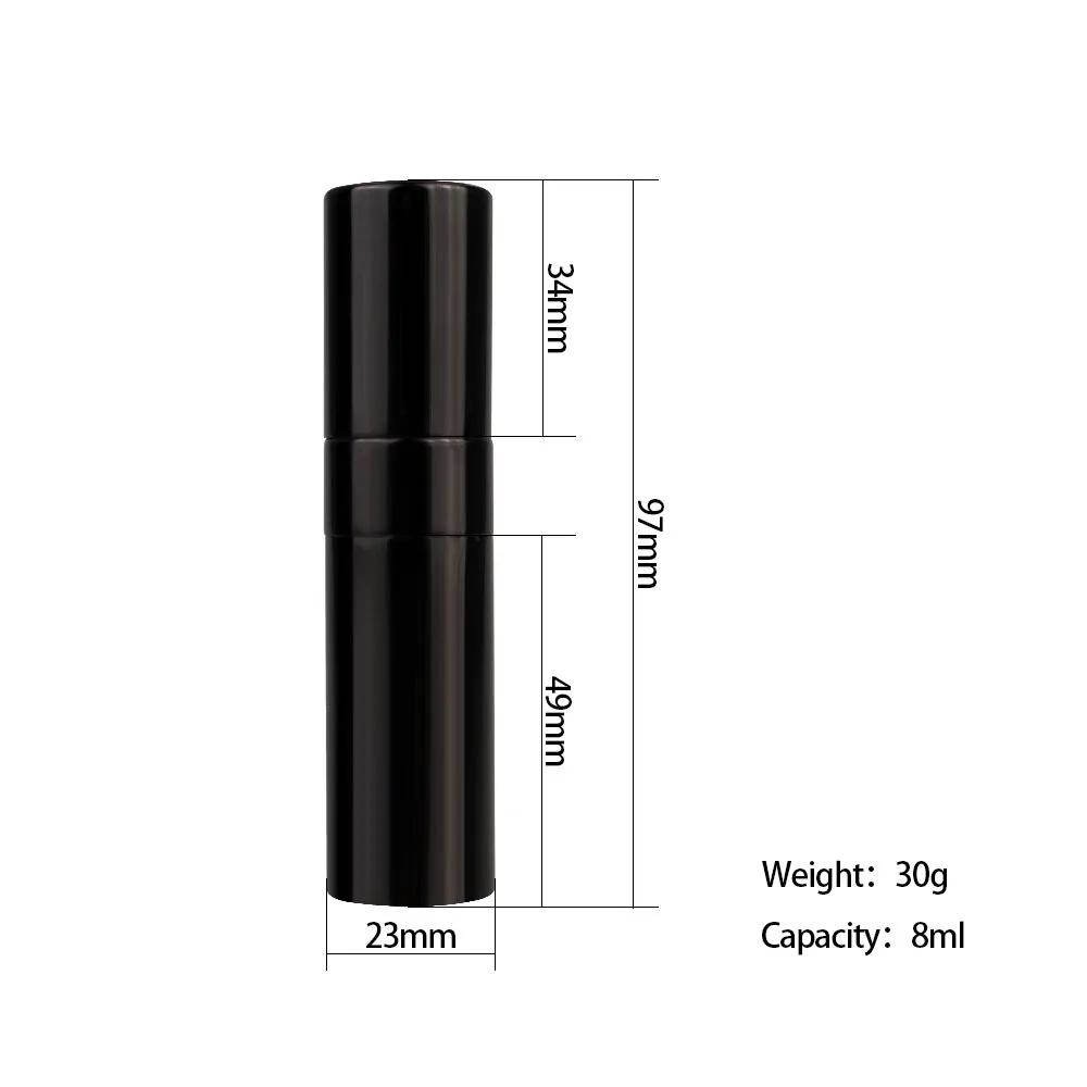 8ml Metal Aluminum Refillable Perfume Bottle Cosmetic Spray Mini Portable Empty Refill Jar Travel Liner Glass Tool
