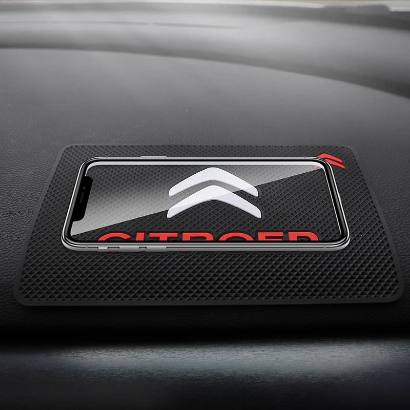 PVC Car Non Slip Mat Dashboard Phone Anti Slip Gel Pad For Citroen e-C3 e-C4 X C5X C3 C4 Cactus Picasso C-Crosser C6 C1 C-Elysee