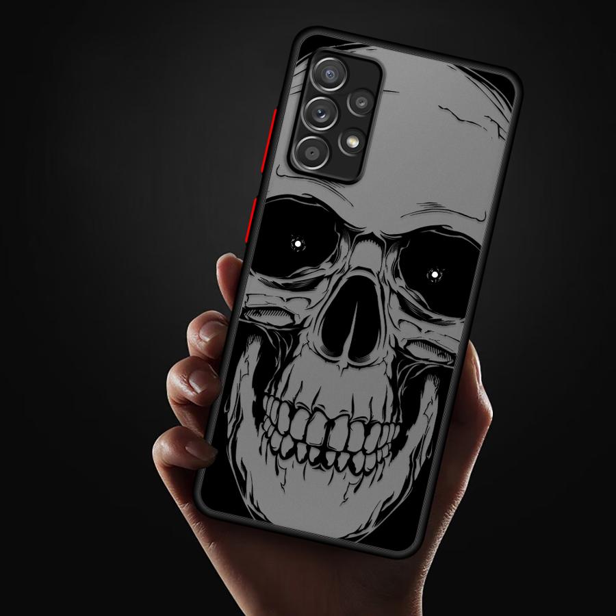 Custodia Cover per Telefono Teschio Scheletrico per Samsung Galaxy A52S A72 A73 A33 A54 A17 A52 A53 A56 A55 A16 A15 A14 A23 A35 A34 A36