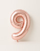 32\ Inch Giant Rose Gold Birthday Helium Foil Mylar Big Number Balloon Birthday Wedding Decorations