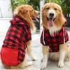 Reversible Plaid Dog Winter Coat Vest Cold Weather Pet Jacket for Small Medium Large Dogs Pet Apparel