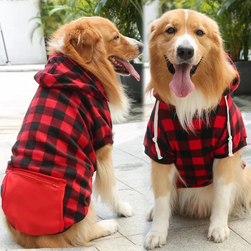 Reversible Plaid Dog Winter Coat Vest Cold Weather Pet Jacket for Small Medium Large Dogs Pet Apparel