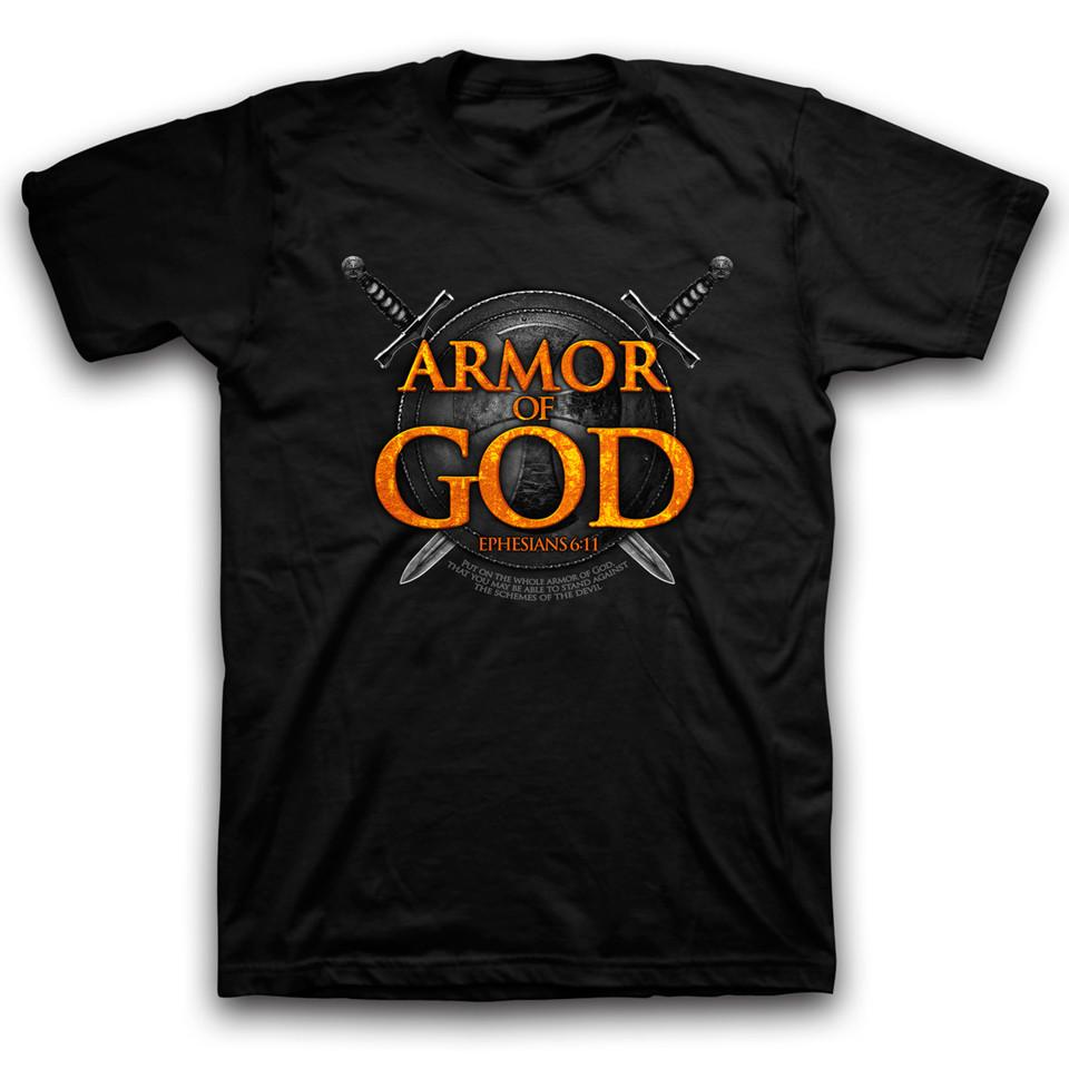 Ephesians 611 Armor of God Christians Warriors T Shirt New 100 Cotton Short Sleeve ONeck Casual Tshirts Size S3XL