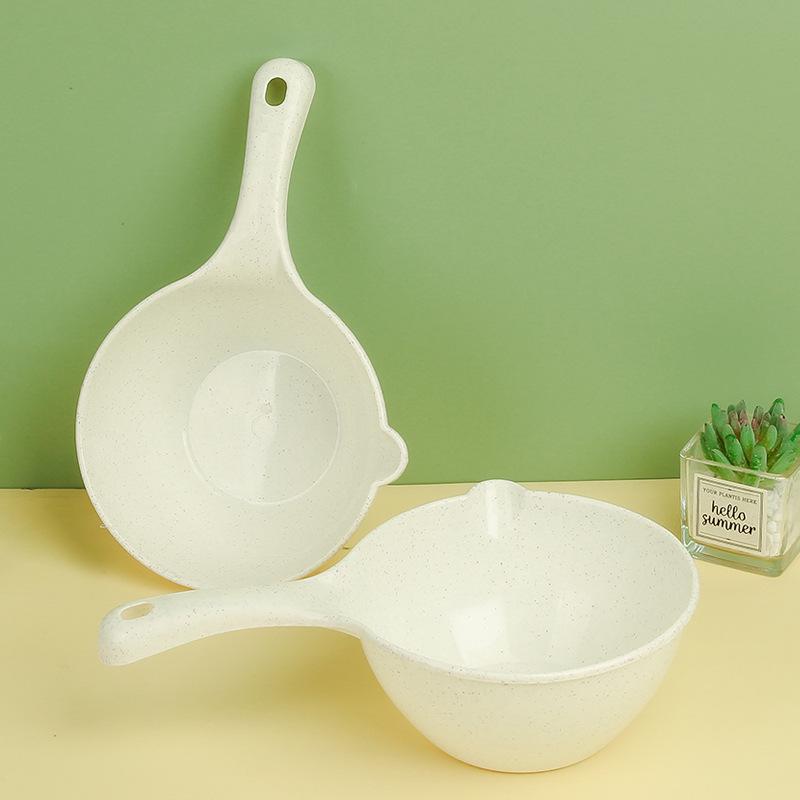 Domácí plastová naběračka na vodu s dlouhou rukojetí, zesílená pro kuchyň a koupelnu, víceúčelová, nárazuvzdorná, koupací a prací naběračka