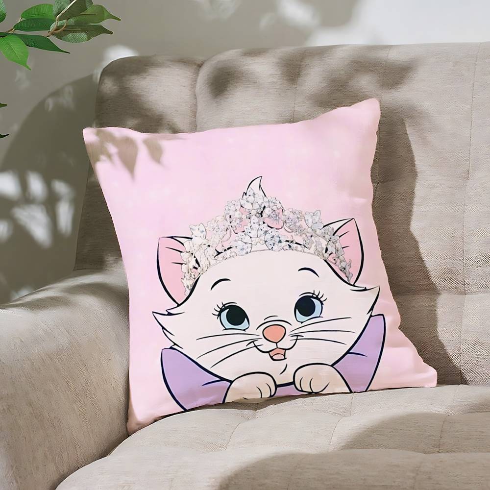 Cute TThe AAristoCatseS Throw Pillow Covers Pattern Cushion Cover Suitable For Sofa Bedroom Car Pillow Cover