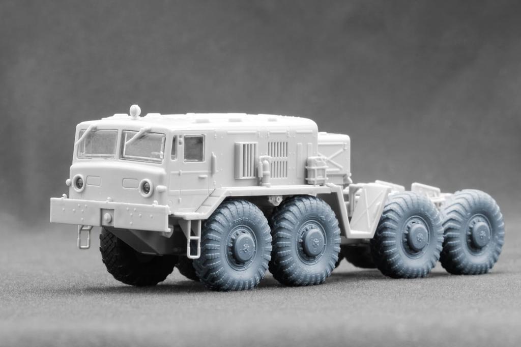 Scale Tractor Wheel Set Plastic Model Parts SCXWM72005S Scale-X 1/72 MAZ-537 I-170 Weight-Deforming (9 Pieces) (for Trumpeter/Takom) (Military