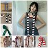 Harajuku Style Y2K Striped Scarf Collocation Clothing Accessories Shawl Long Scarves  Outdoor