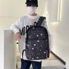 Trendy Schoolbag for Men and Women, Large-capacity Baby's Breath Sports Backpack, Campus Student Backpack, Flash Backpack, Computer Bag