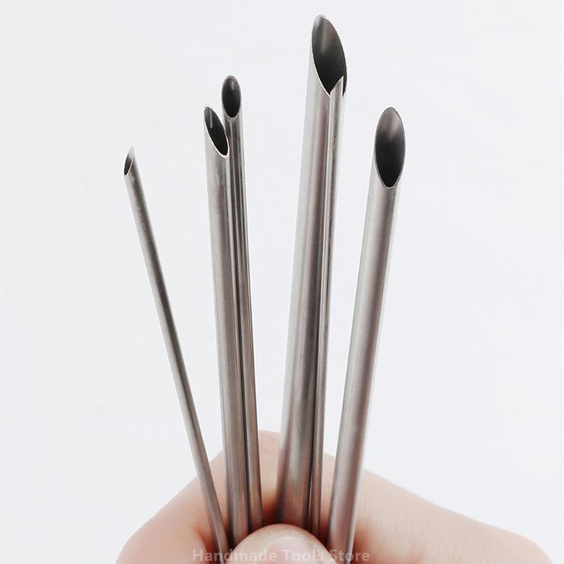 6pcs/set Pottery Punch Hole Teapot Mouth Punching Tools Full Circle Punch Drilling Purple Clay Pot Tool Stainless Steel Clay Tools