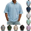 Men's Summer Short Sleeve Lapel Shirt Men's Casual Fashion Shirt