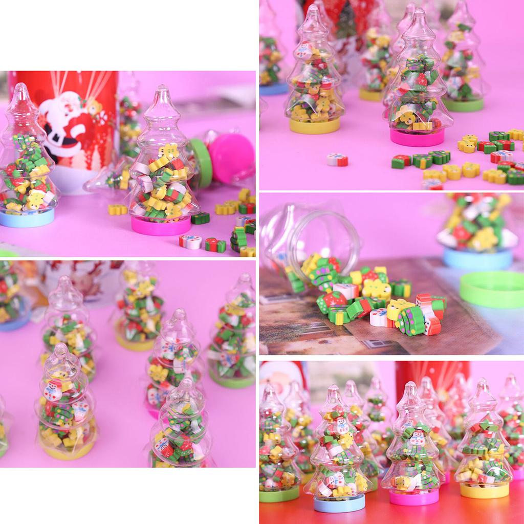 In Christmas 230pcs Erasers Cartoon Bottle Small Rubber Erasers For Kid Student Game Reward Christmas Stocking Fillers