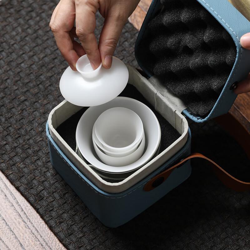 MULTIPOTENT Ice Jade Porcelain & Glass Travel Tea Set