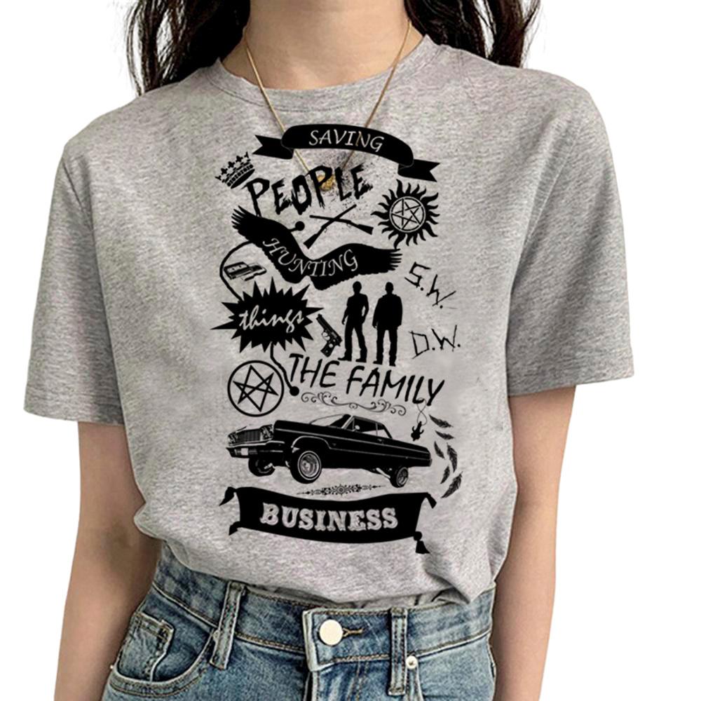 Supernatural tshirt Women streetwear graphic Unisexga tshirts girl funny clothes