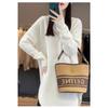 Autumn and winter new sweaters women's medium and long lazy wind round neck soft waxy skin-friendly knitted sweater loose top