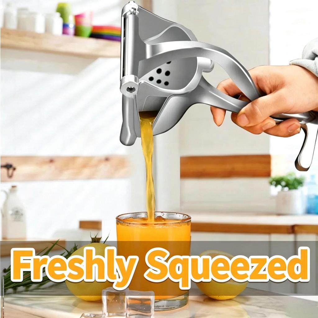 Manual Hand Fruit Juicer Press Aluminum Alloy Hand Squeezer Handheld Citrus Juice Extractor for Orange Lemon Pomegranate for Squeezer Home Kitchen Use