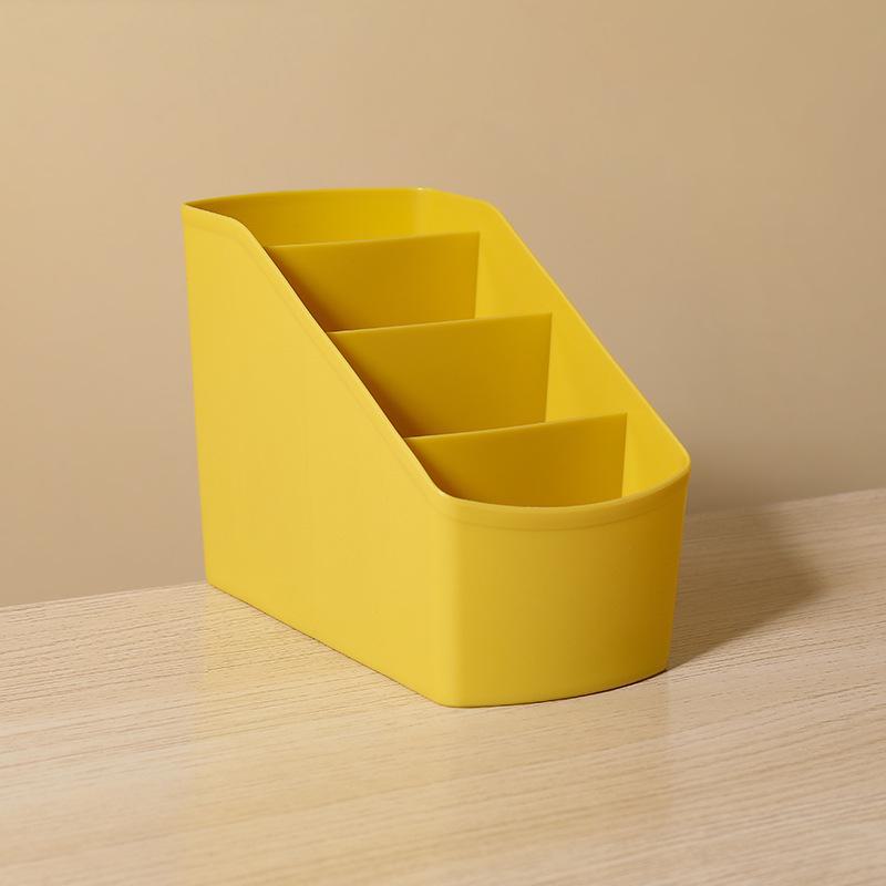 Trendige Schreibtisch-Aufbewahrungsbox: 4-Raster für Wohnheimkosmetik und 5-Raster für verschiedene Artikel.