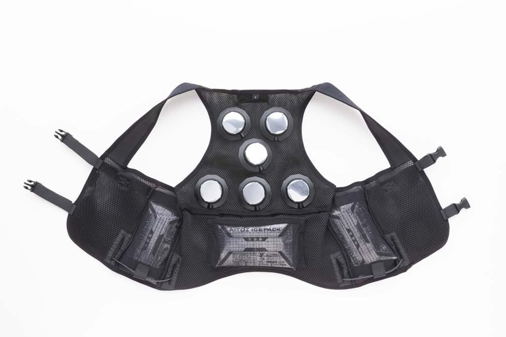 Aitos Kühl- und Heizweste, Peltier-Weste, 6er-Pack, Hitzschlagprävention, Kühlung, AZ-8155-010-F, Schwarz, Einheitsgröße