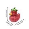 Cute Fruit and Vegetable Duck Resin Statues, Fun and Interesting Duck Ornaments, Creative Gifts for Bedroom and Living Room Shelves