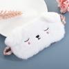 3D Cute Breathable Eye Mask Made from Natural Silk and Plush