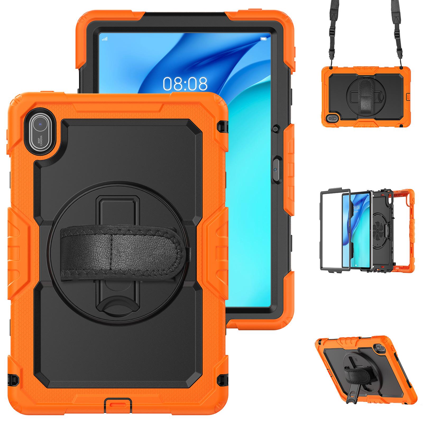 

360 Rotatable Kickstand Armor Case For Huawei MatePad SE 11 2024 11.0 inch Model AGS6-W00 With Screen Protector Heavy Duty Cover MatePad SE 11 2024