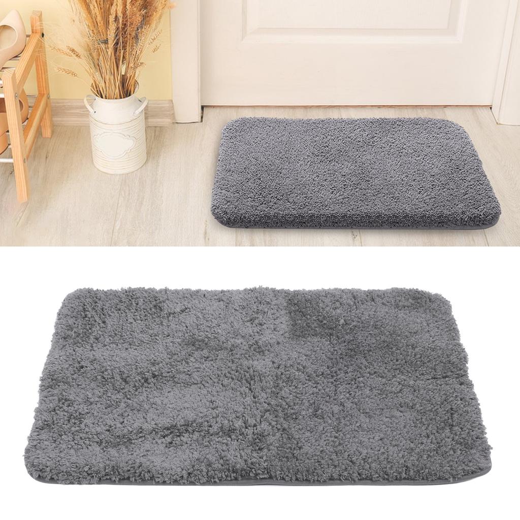 Door Mat Water Absorbent Non Slip Bathroom Mat Thicken Polyester   Entrance Mat Stylish Door Rug for Home