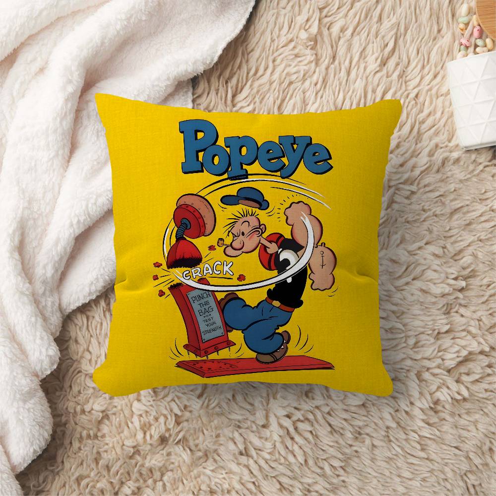 Animation Popeye Retro Personalized Pillow Cover Kids Bedroom Wild Party Decor Pillowcase kid Birthday shower Gift
