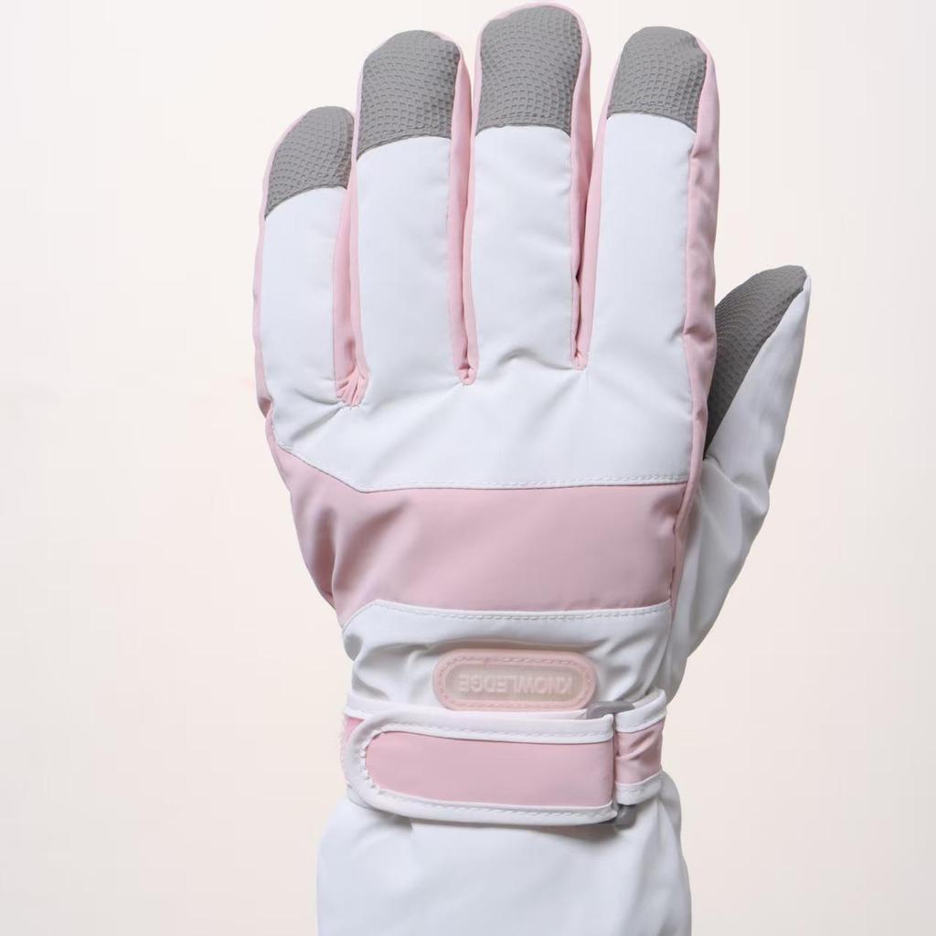 Thick Fleece Anti-Slip Mountaineering Gloves for Men & Women - Warm, Velvet-Lined, Winter Sports/Running