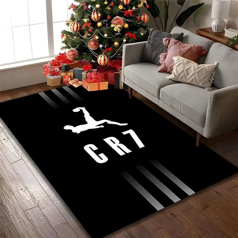 1pc Cristiano Ronaldo Printed Chair Rug for Home Office Use, Living Room Kitchen Game Room Area Carpet